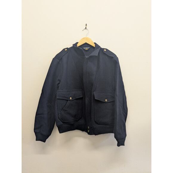 Seperate-lee by Lee navy wool jacket size Large warm winter coat - Picture 1 of 6